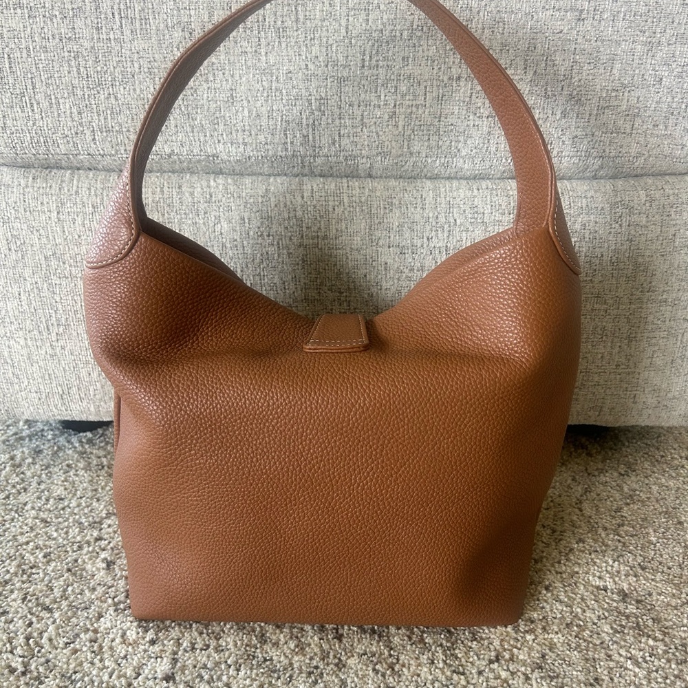 Dooney & Bourke Shoulder Logo Lock Sack with Gold Hardware. - Picture 2 of 6